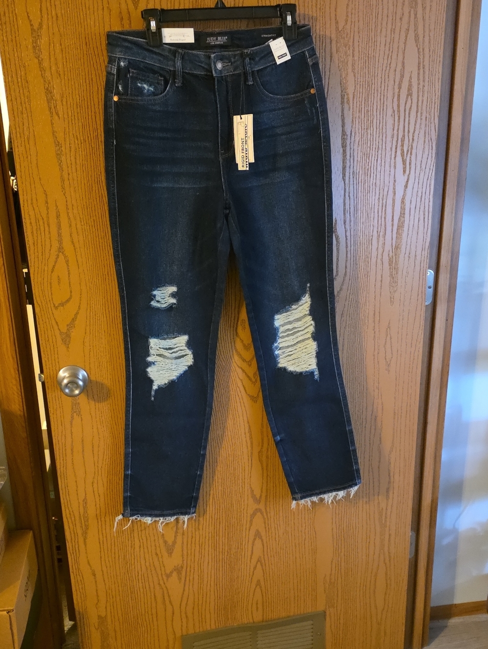Judy Blue Dark Indigo Distressed Jeans W 16, R 11, I 29